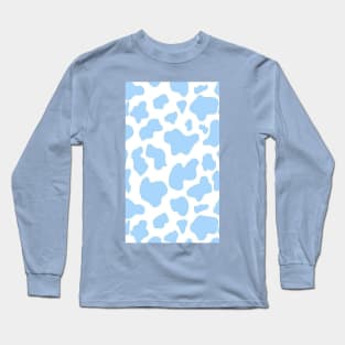 Blue Cow pattern Long Sleeve T-Shirt